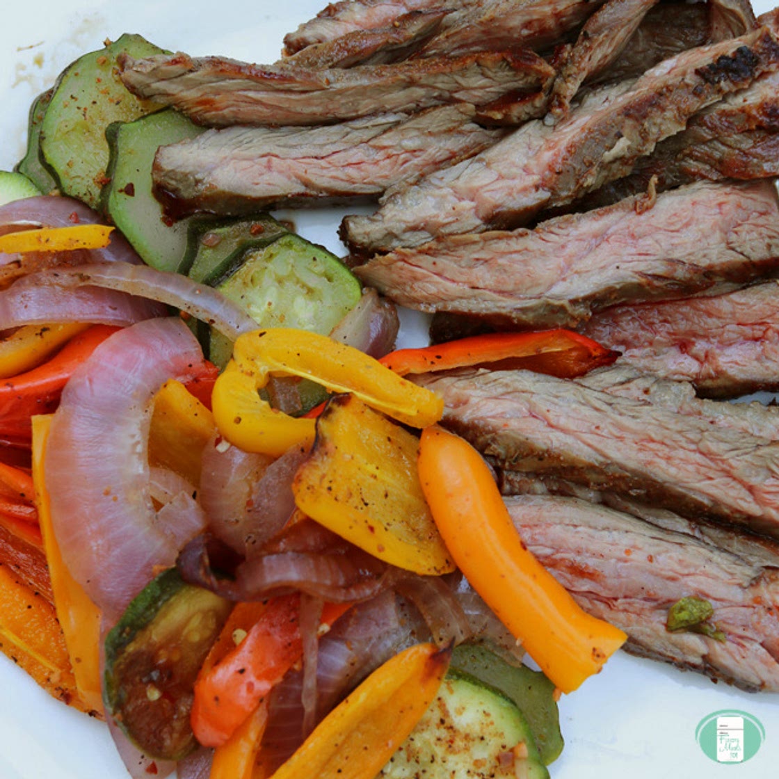 Grilled Flank Steak and Veggies
