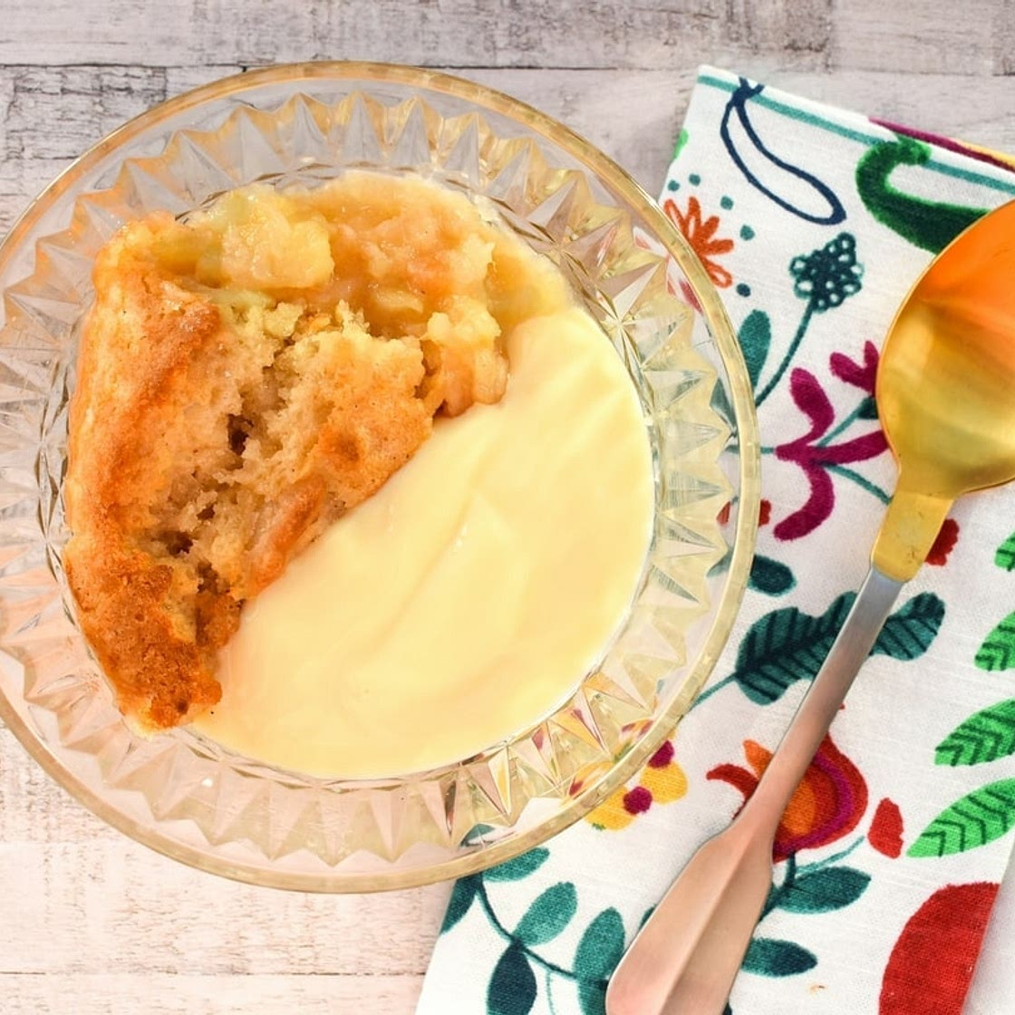 Vegan Apple Sponge Pudding