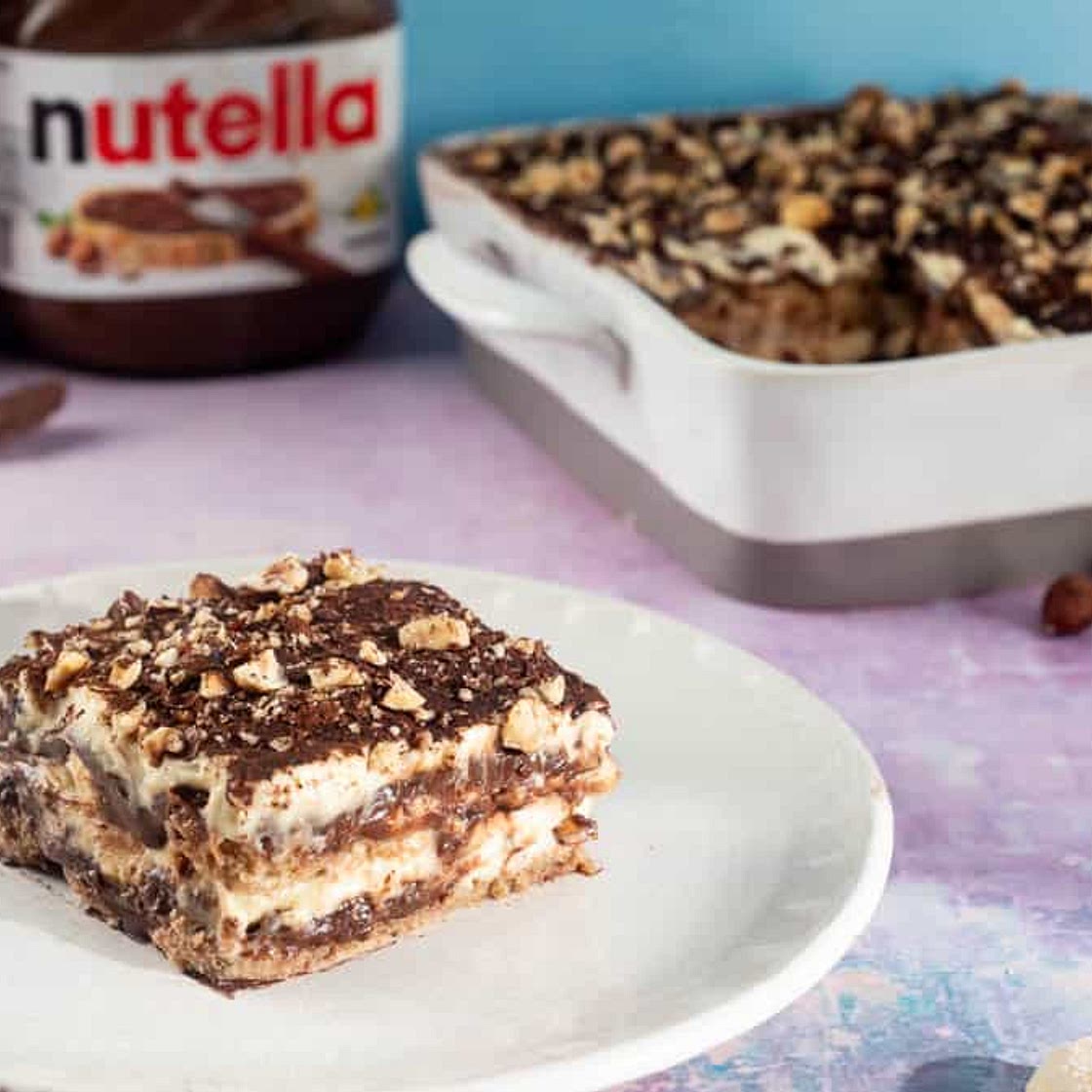 Nutellamisu - Delicious Nutella Tiramisu (No Raw Egg)