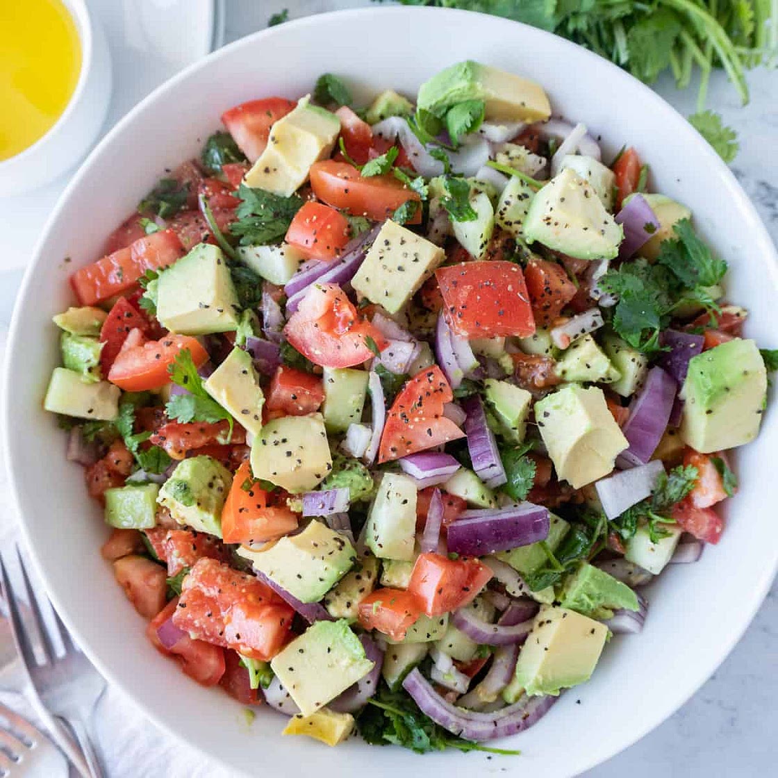 Cucumber Avocado Salad