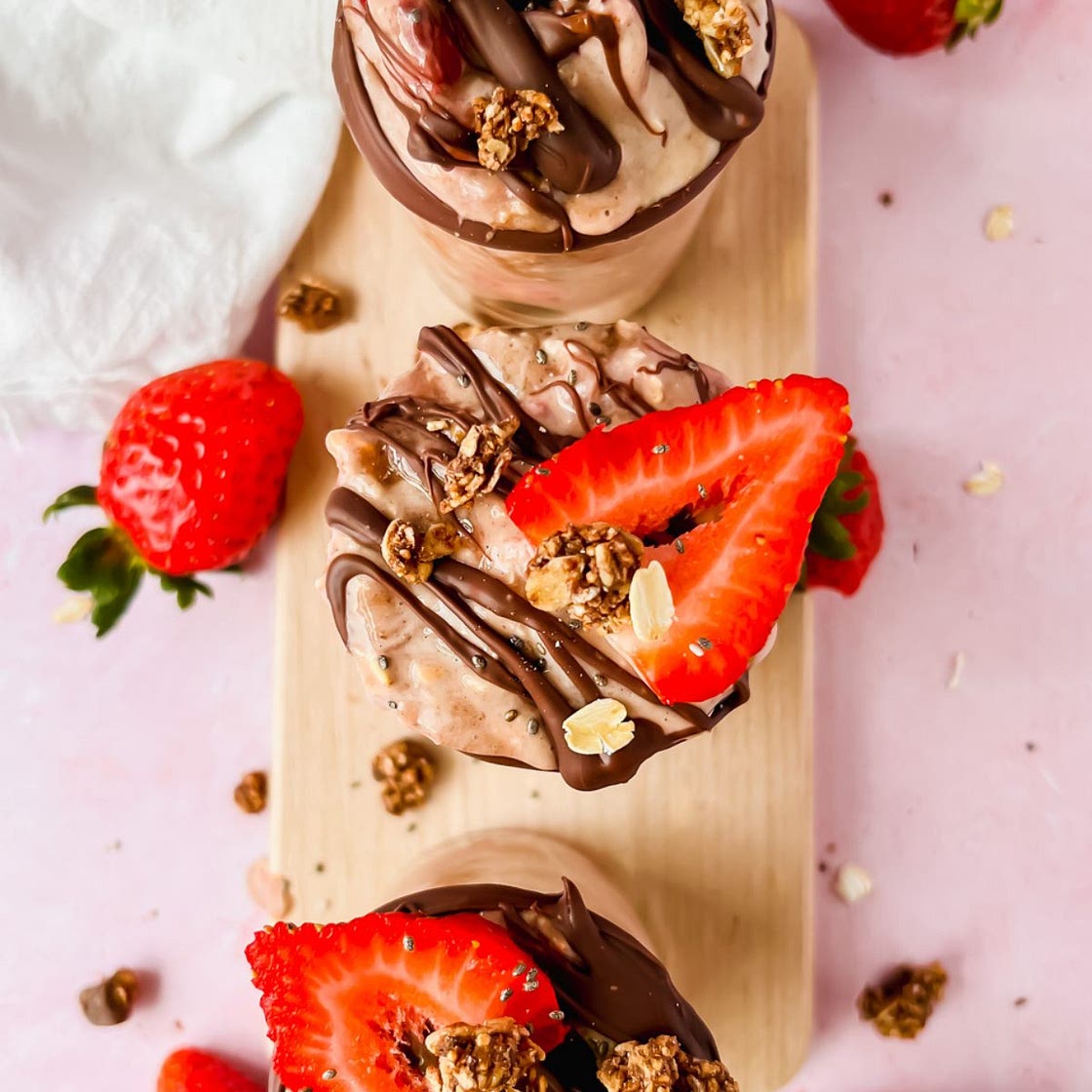 Chocolate Strawberry Overnight Oats