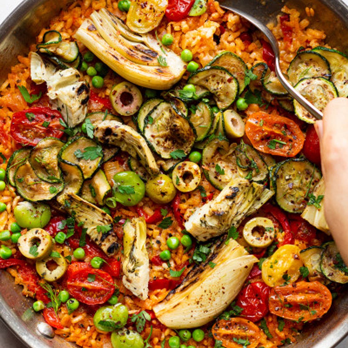 Vegan paella