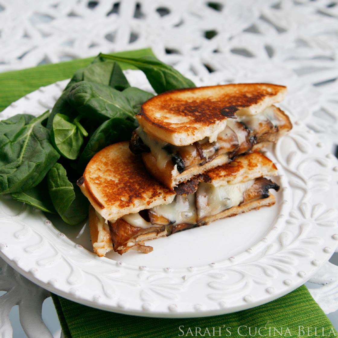 Roasted Portabella Mushroom Grilled Cheese