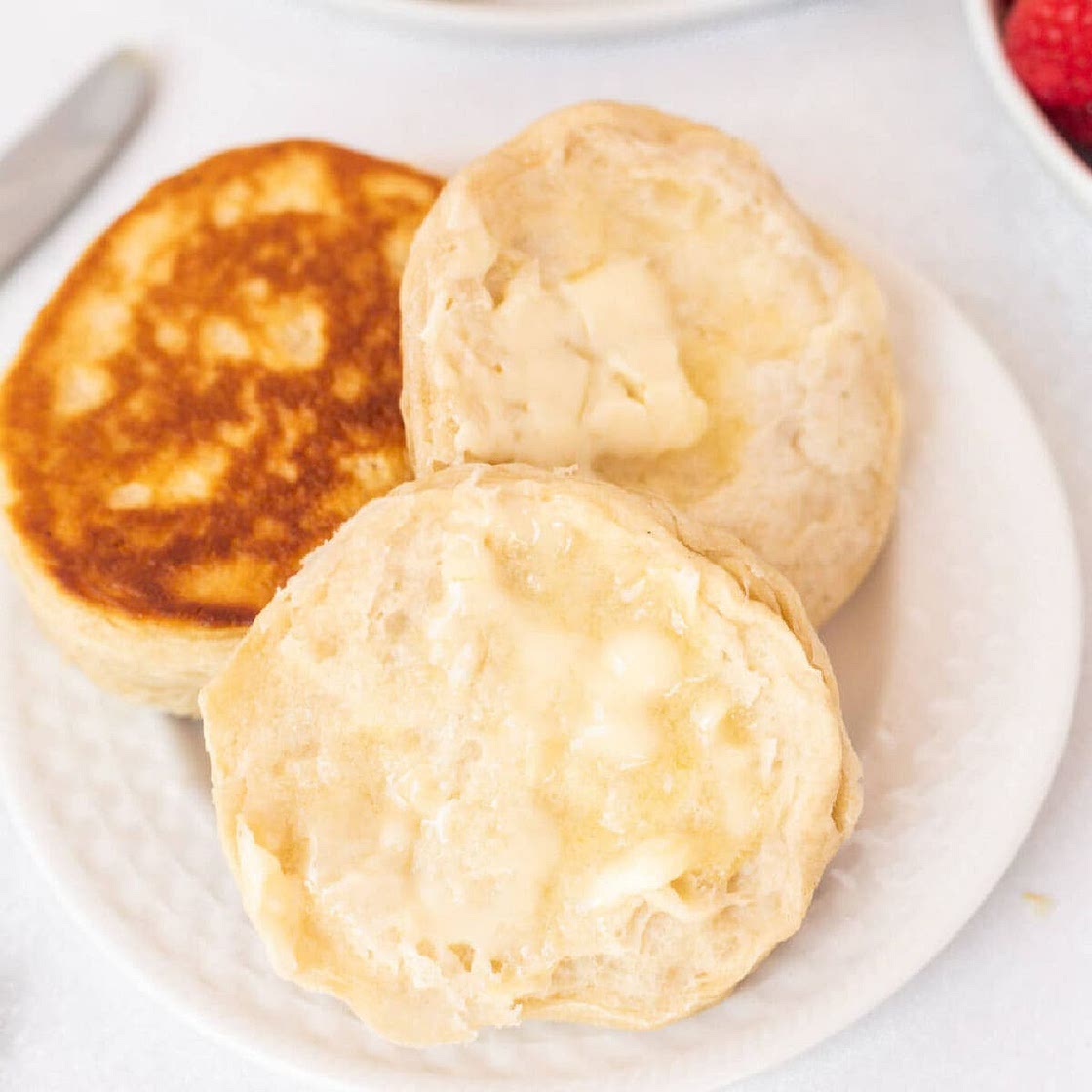 Canned Biscuits on Blackstone