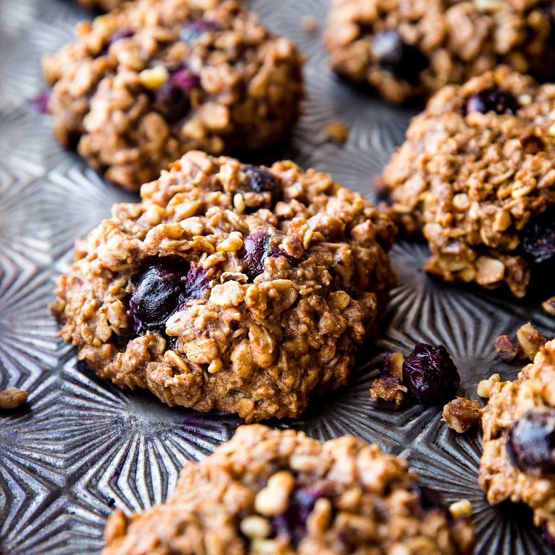 Blueberry Banana Breakfast Cookies