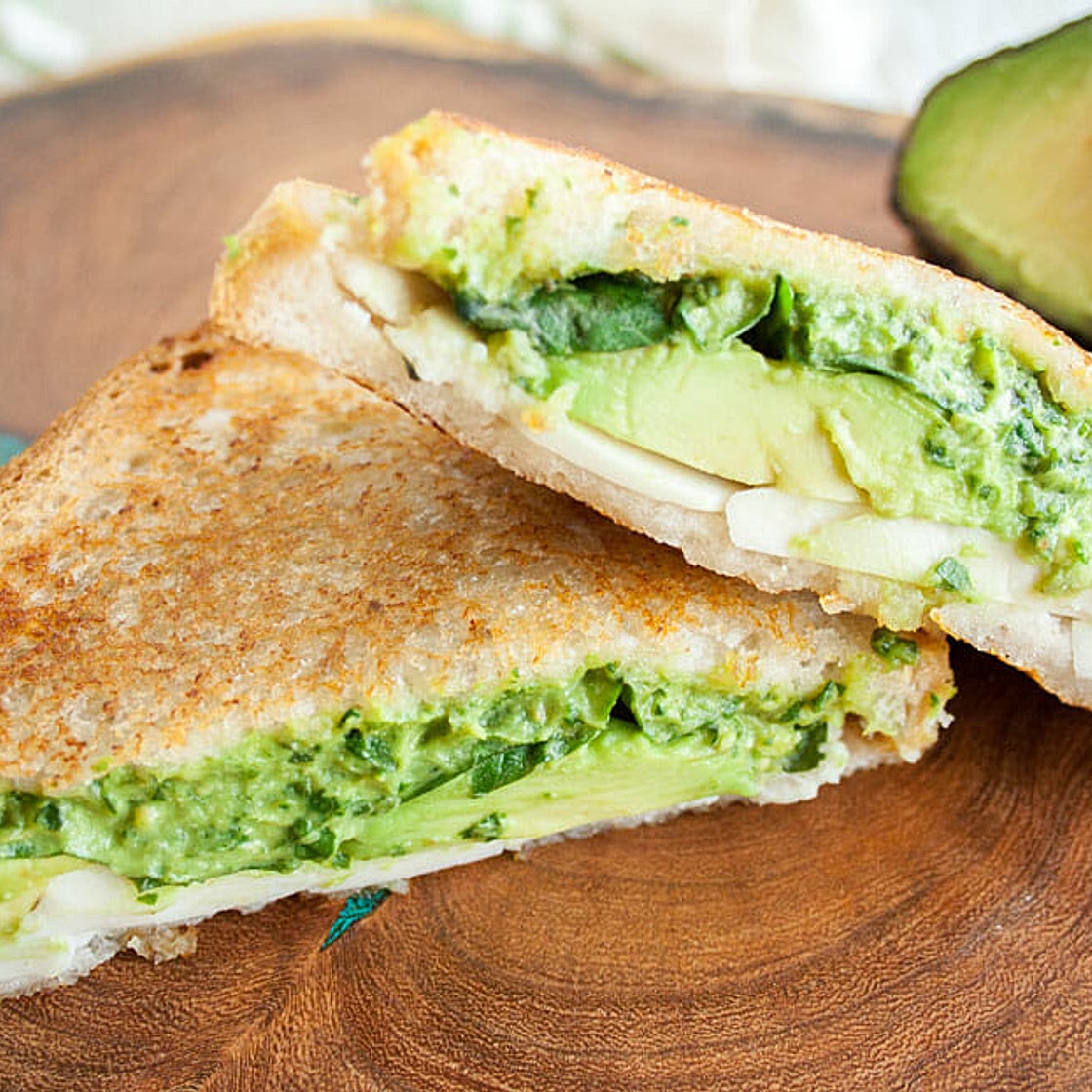 Avocado Pesto Grilled Cheese
