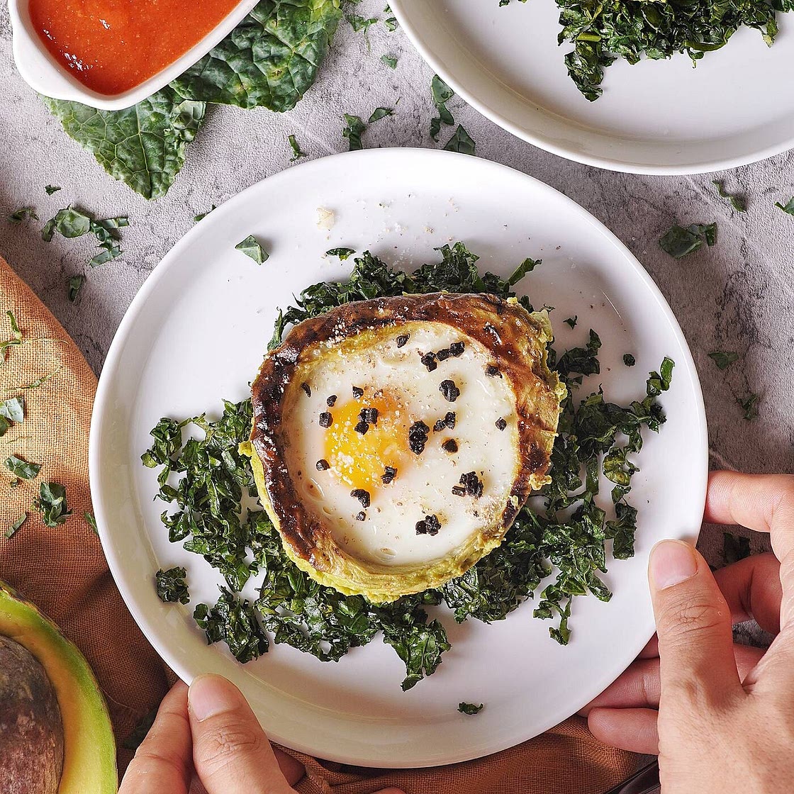 Grilled Avocado With Egg