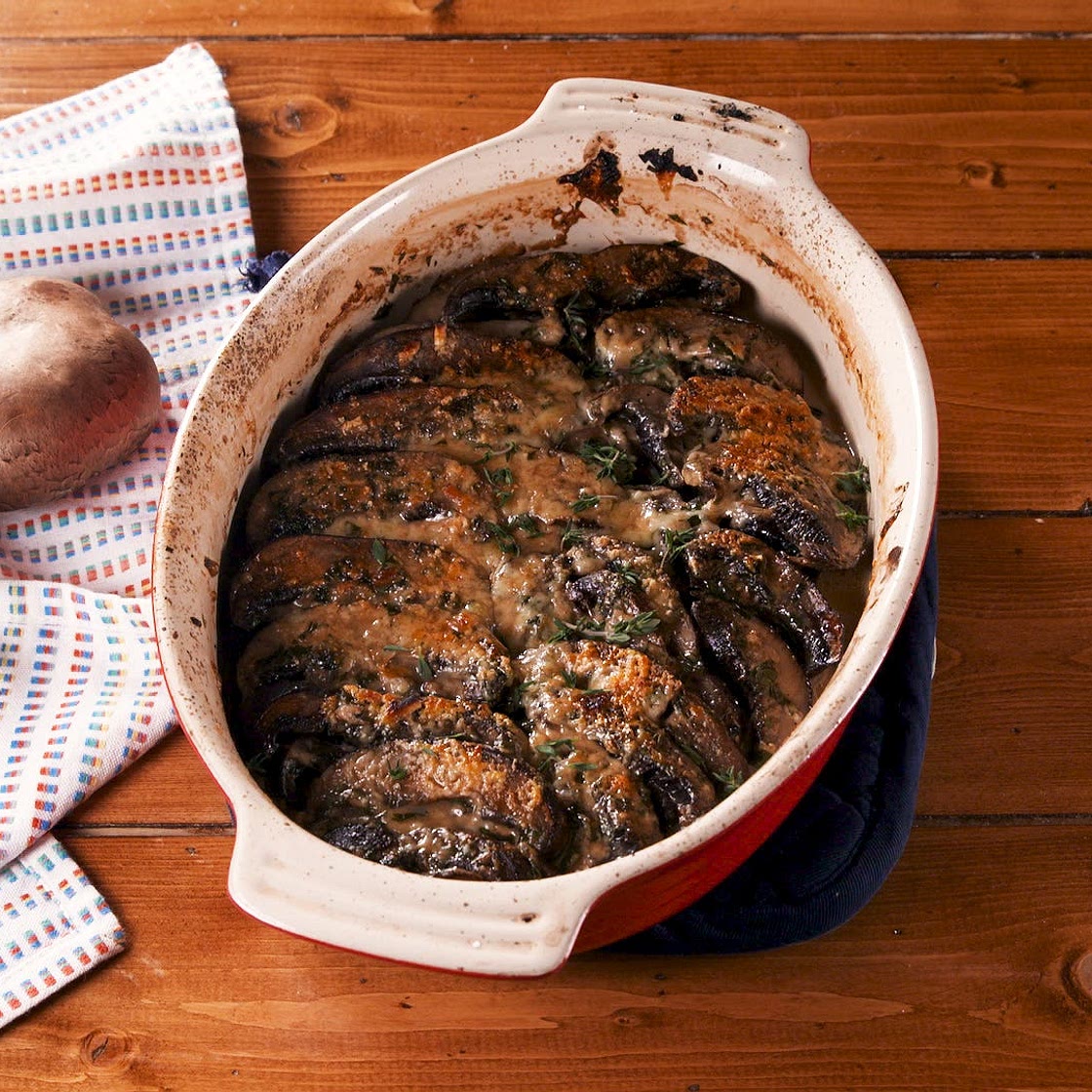 Scalloped Portobello Mushrooms