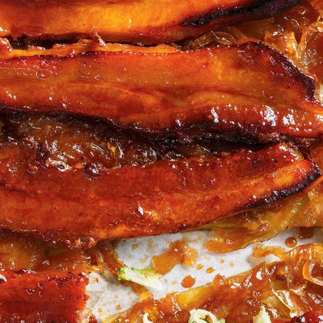 Maple-Glazed Pork Belly Tart