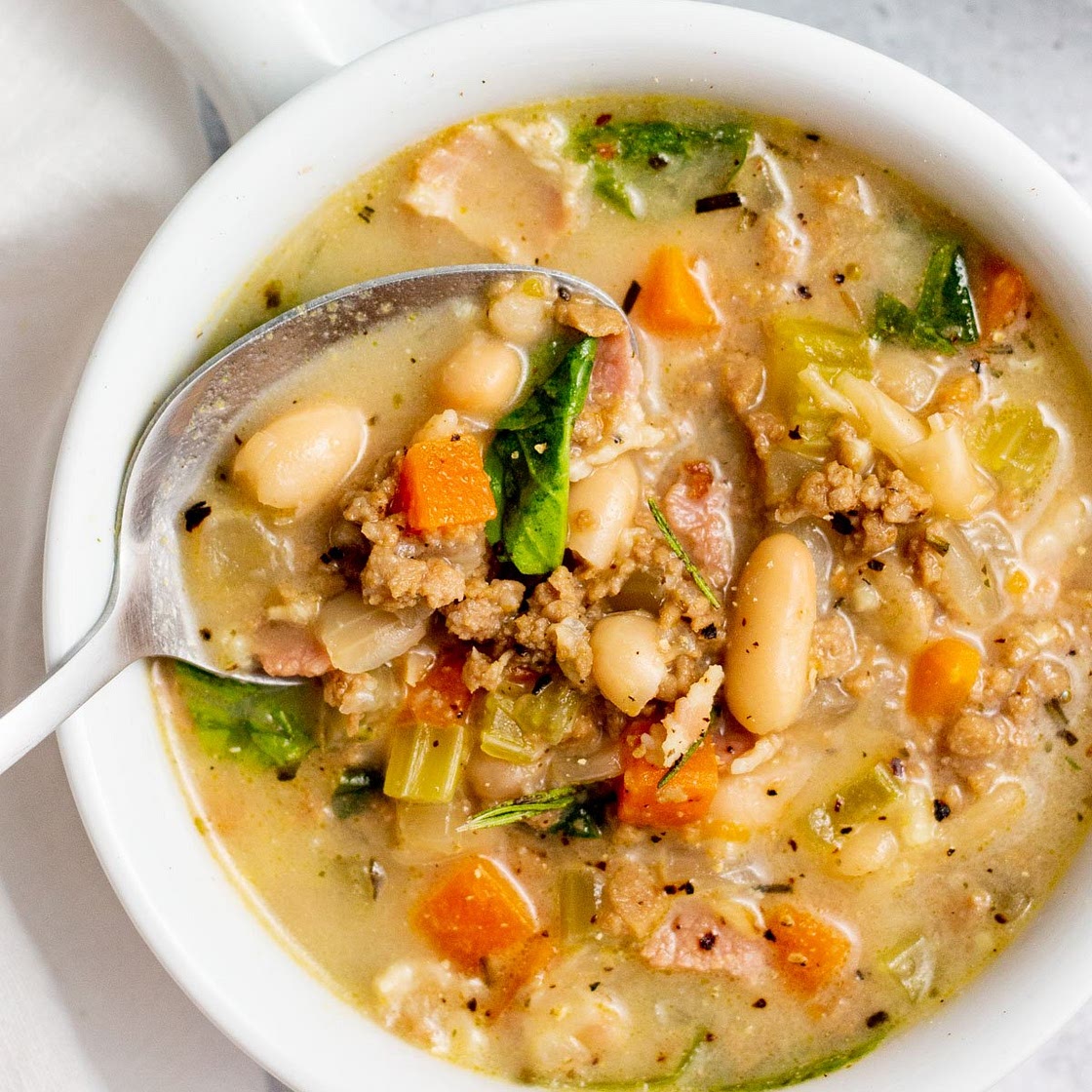 Italian Sausage White Bean Soup