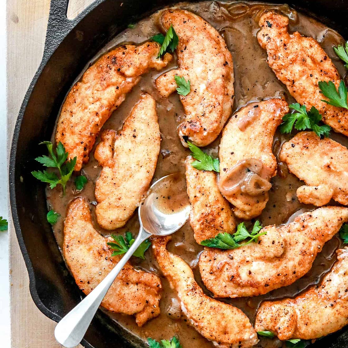 Easy + Creamy Chicken Marsala