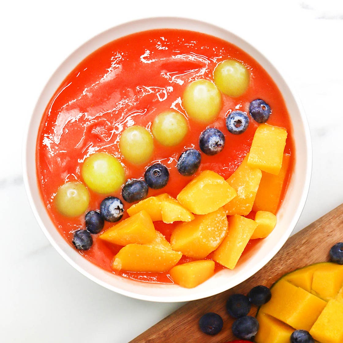 Thick Watermelon and Mango Smoothie Bowl