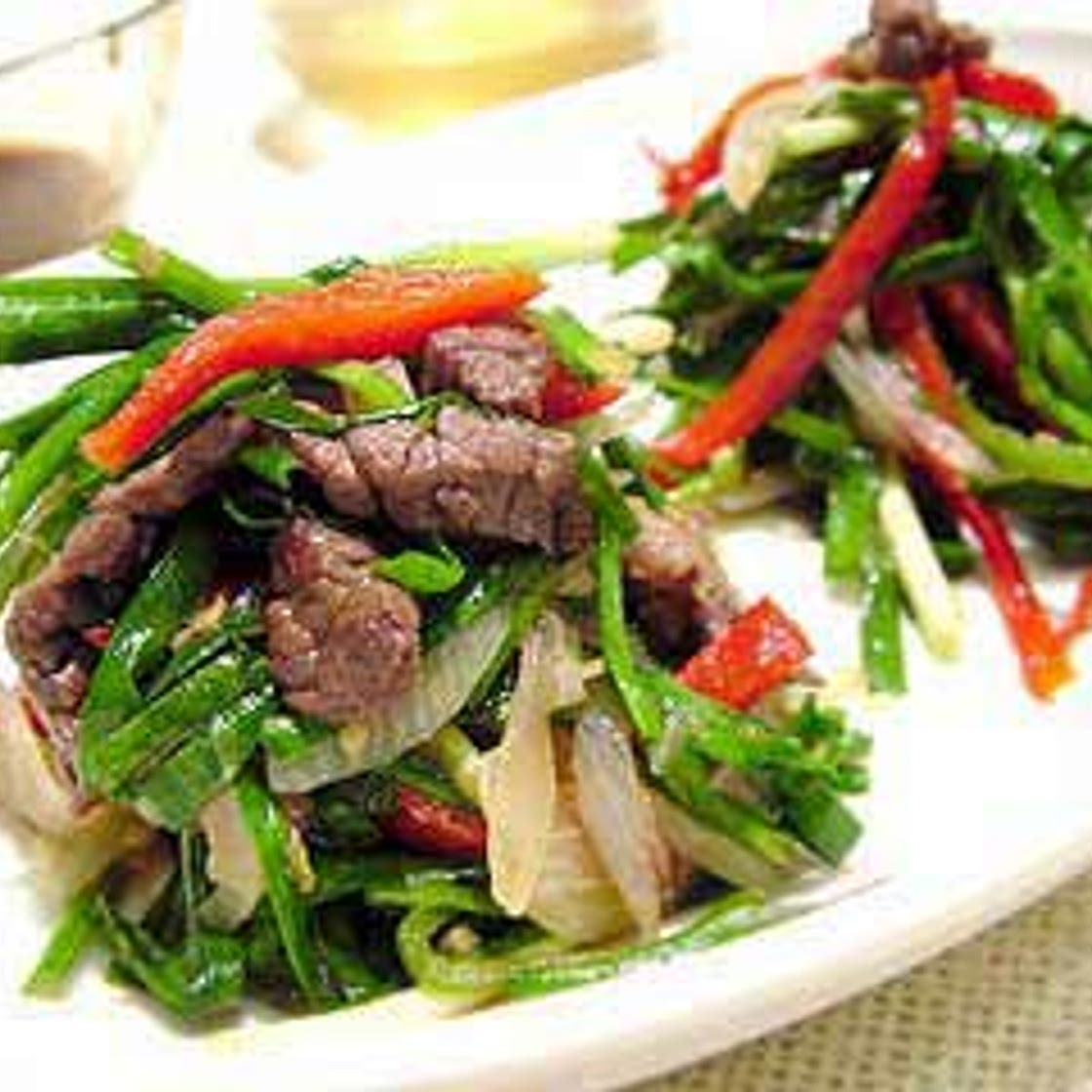 부추표고버섯볶음