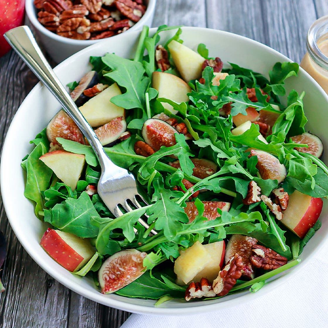 Apple Fig Arugula Salad