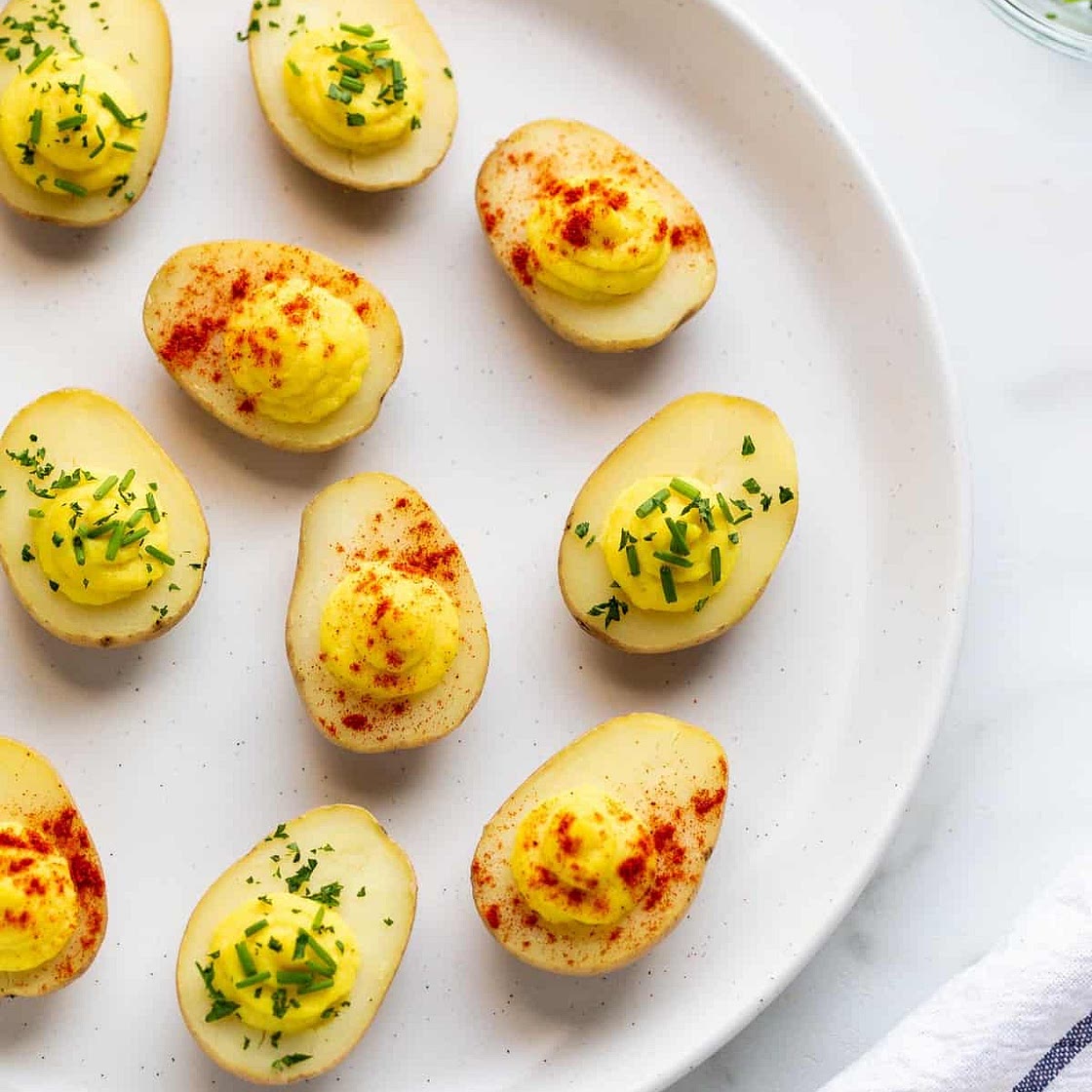 Vegan Deviled "Egg" Potatoes