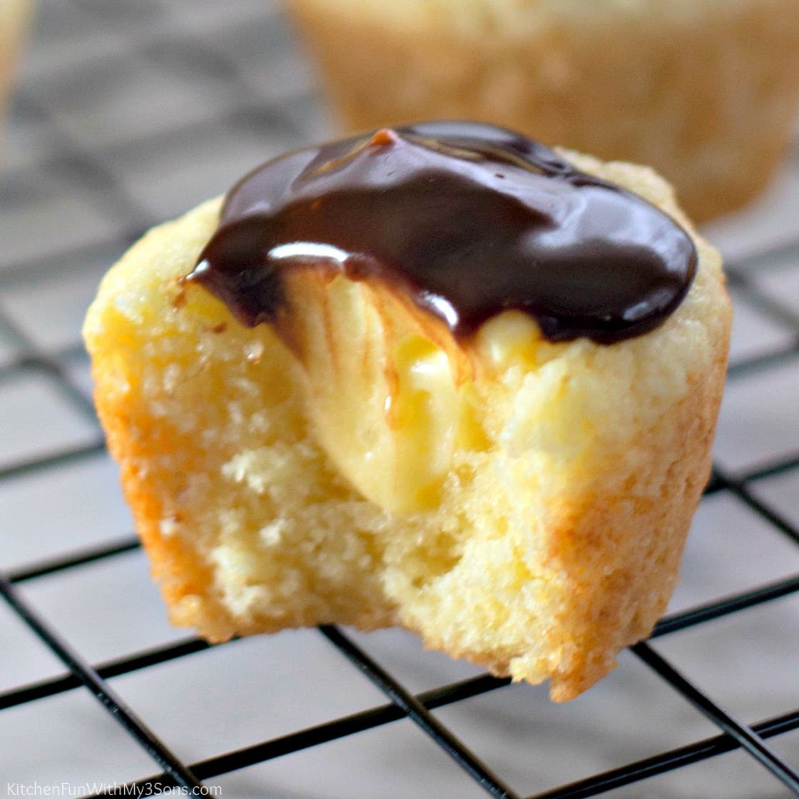 Boston Cream Pie Cookie Cups