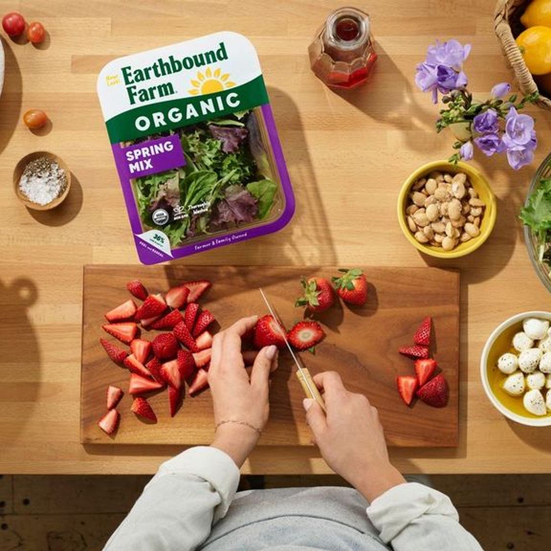 Crispy Prosciutto, Strawberry and Burrata Salad