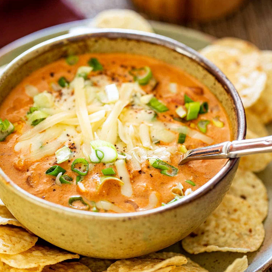 Cheesy Chicken Enchilada Soup