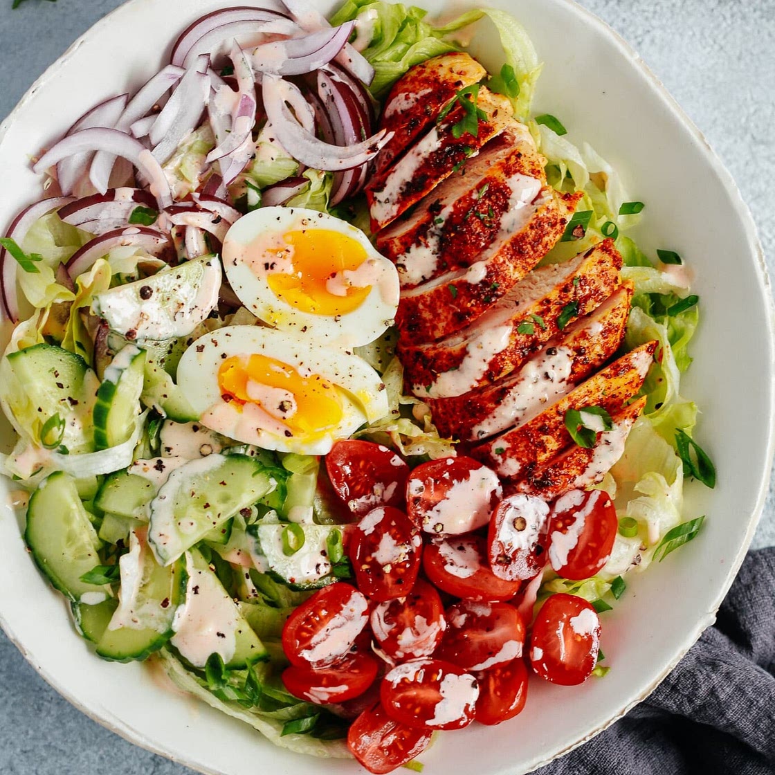 Chicken Salad with Spicy Mayo Dressing