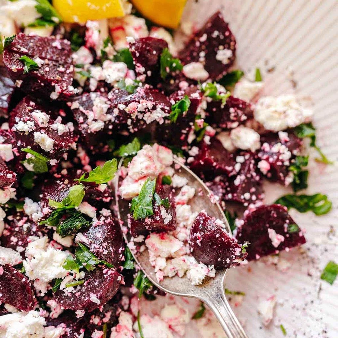 Beet Salad with Feta Cheese