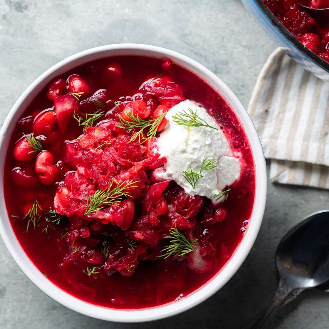 Beet and Cabbage Borscht