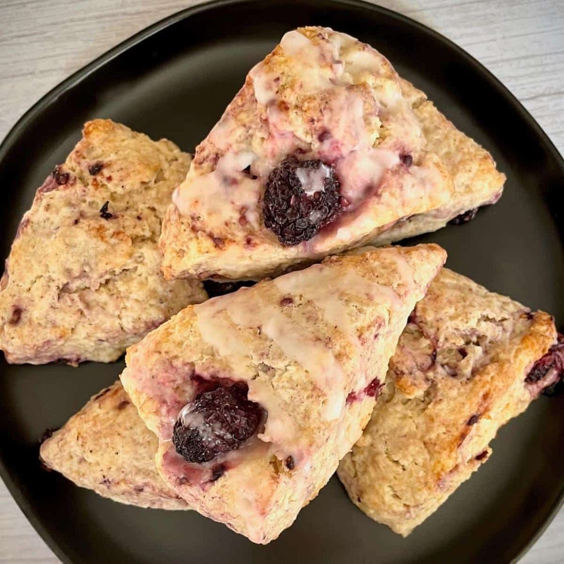 Vegan Blackberry Scones
