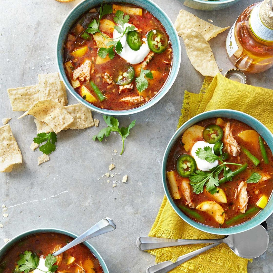 Slow-Cooker Chicken-Tortilla Soup
