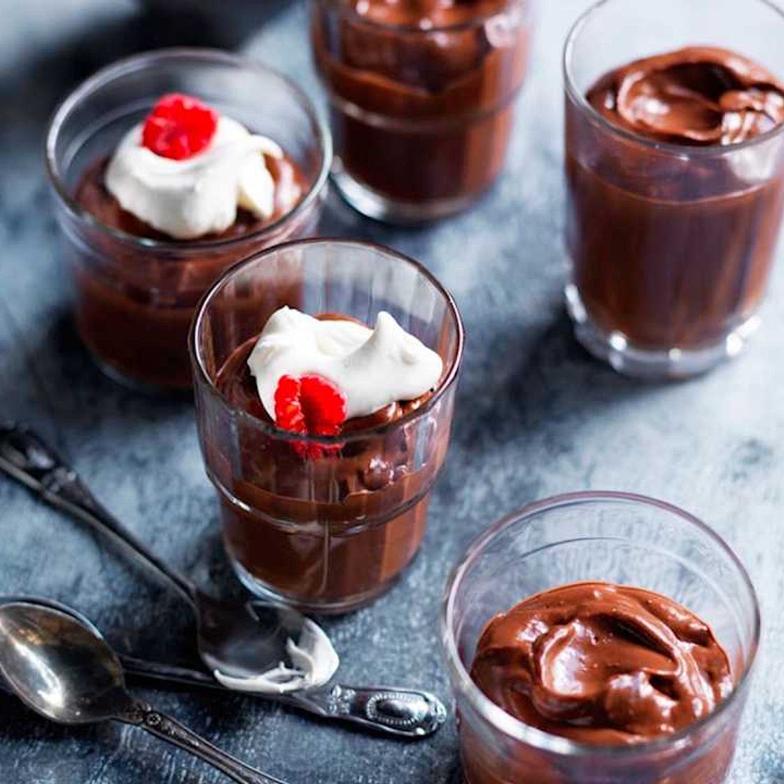 Healthy chocolate mousse