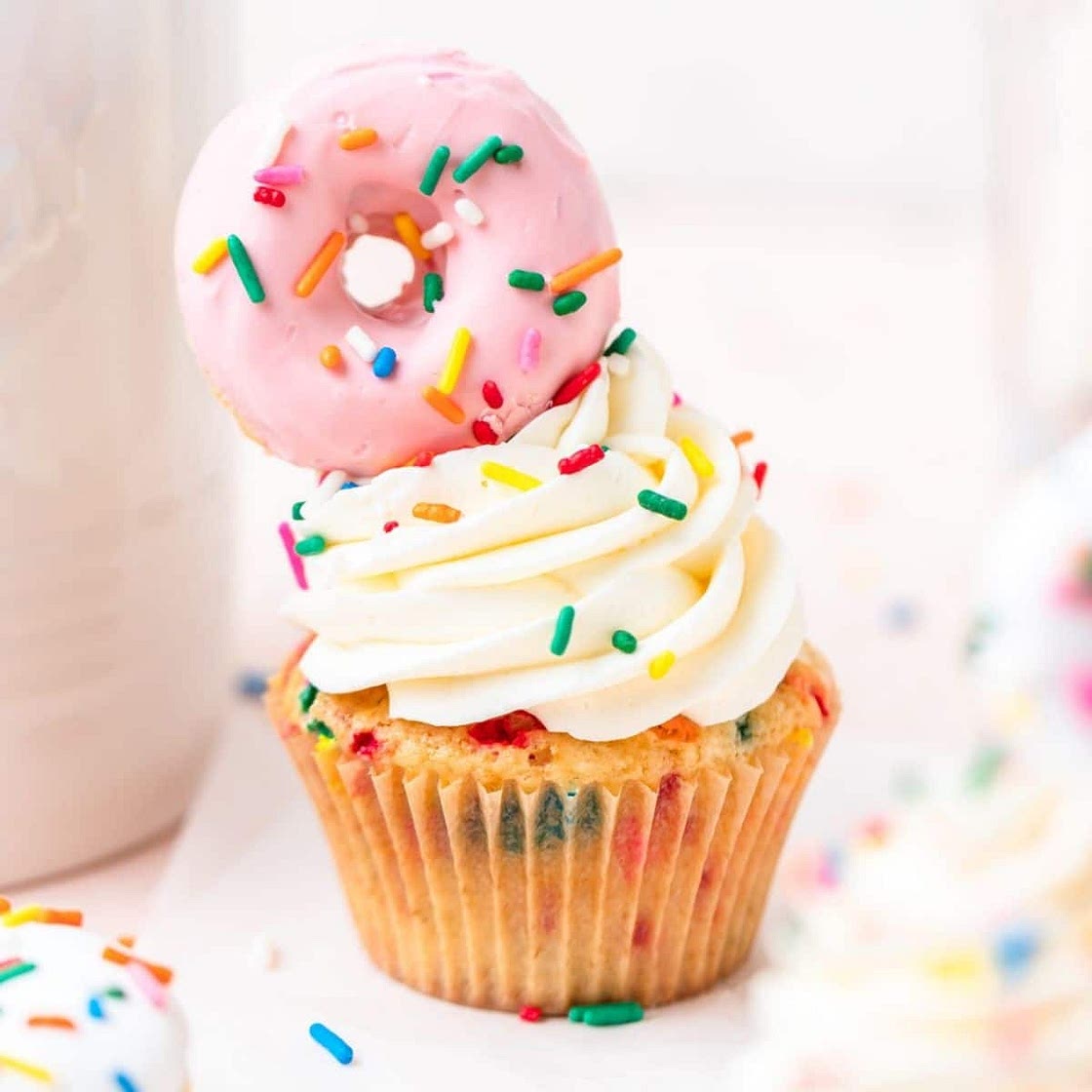 Funfetti Donut Cupcakes