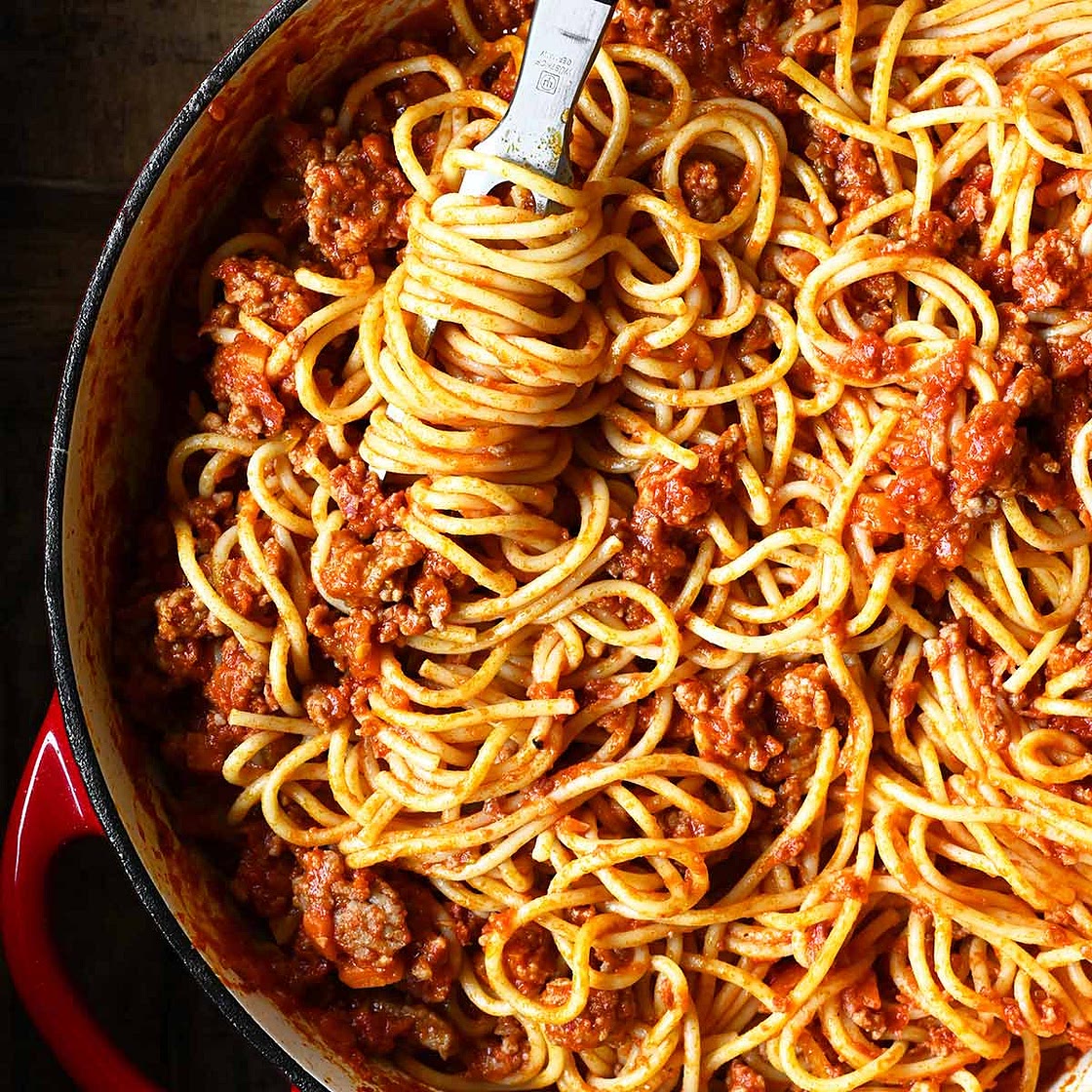 The Best Spicy Spaghetti Bolognese