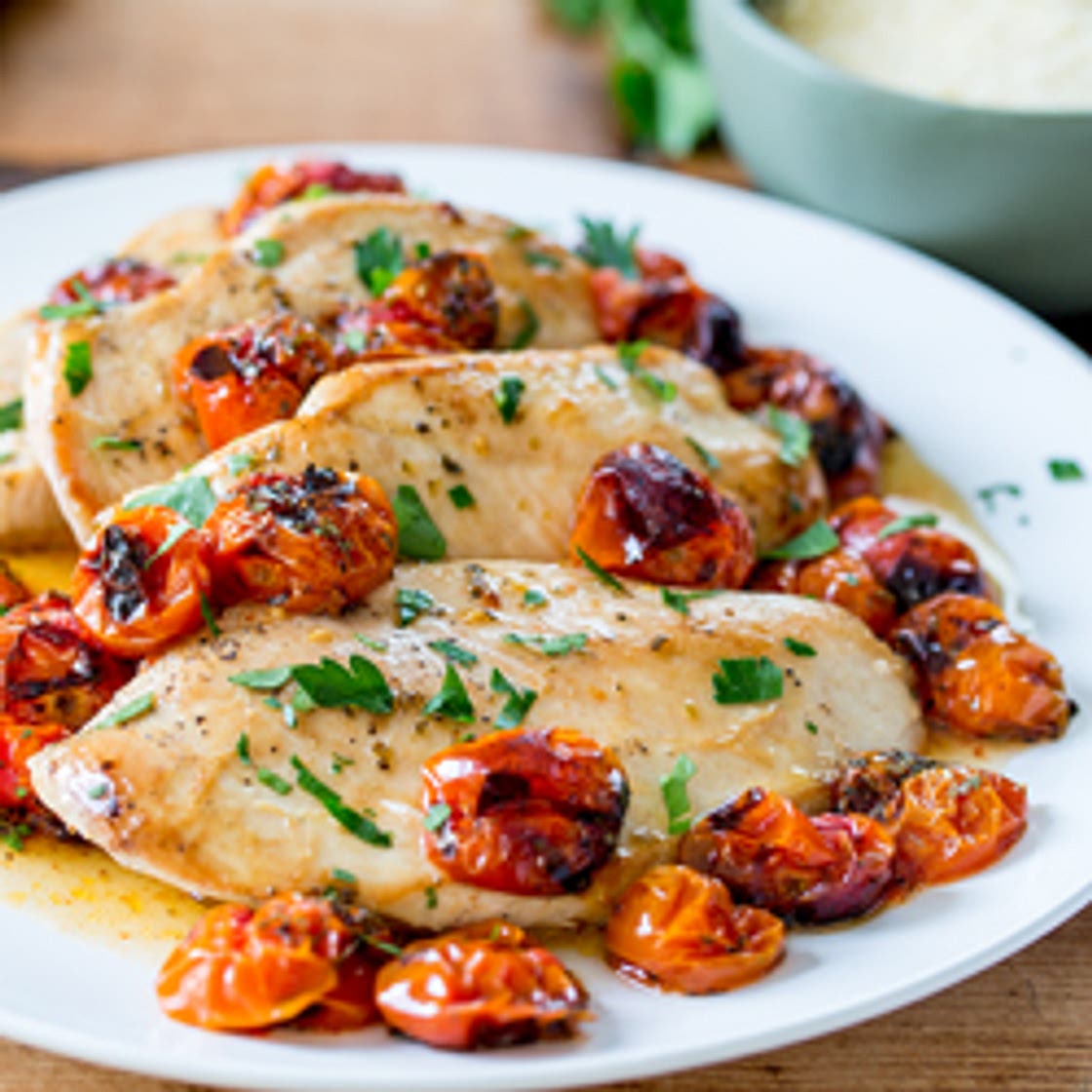 Baked Chicken with Cherry Tomatoes