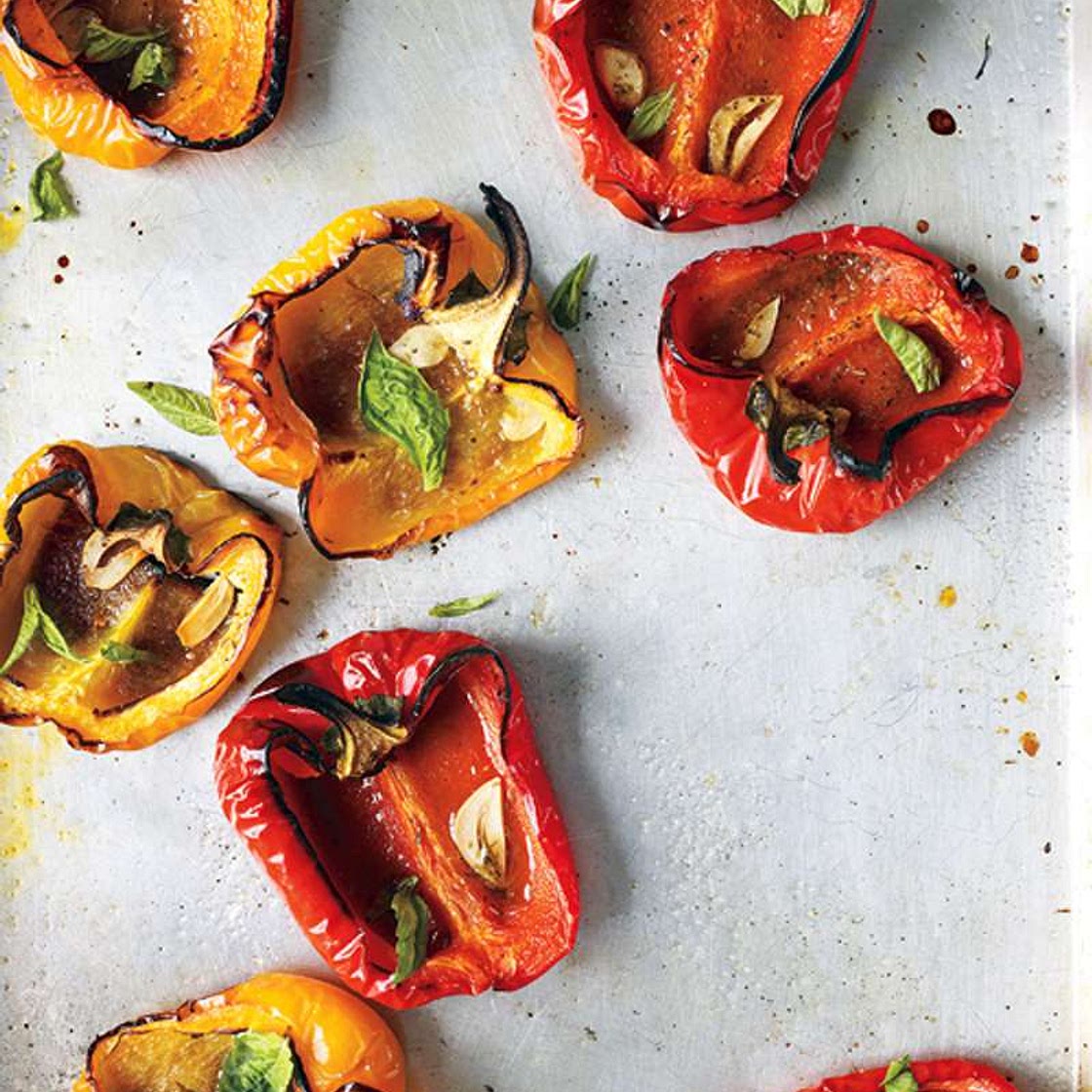 Roasted Peppers With Garlic and Herbs