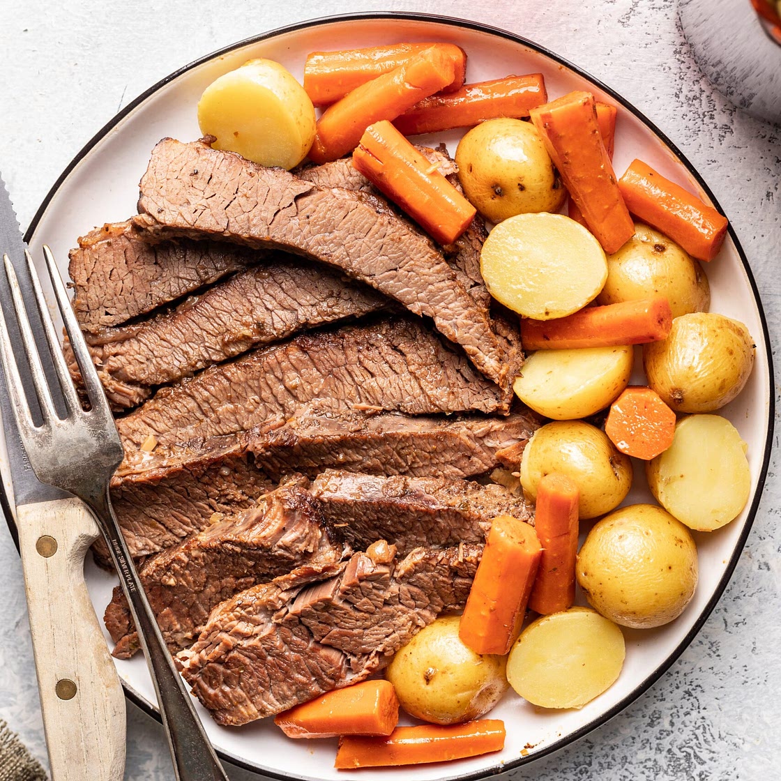Slow Cooker Brisket (Fall-Apart Tender!)