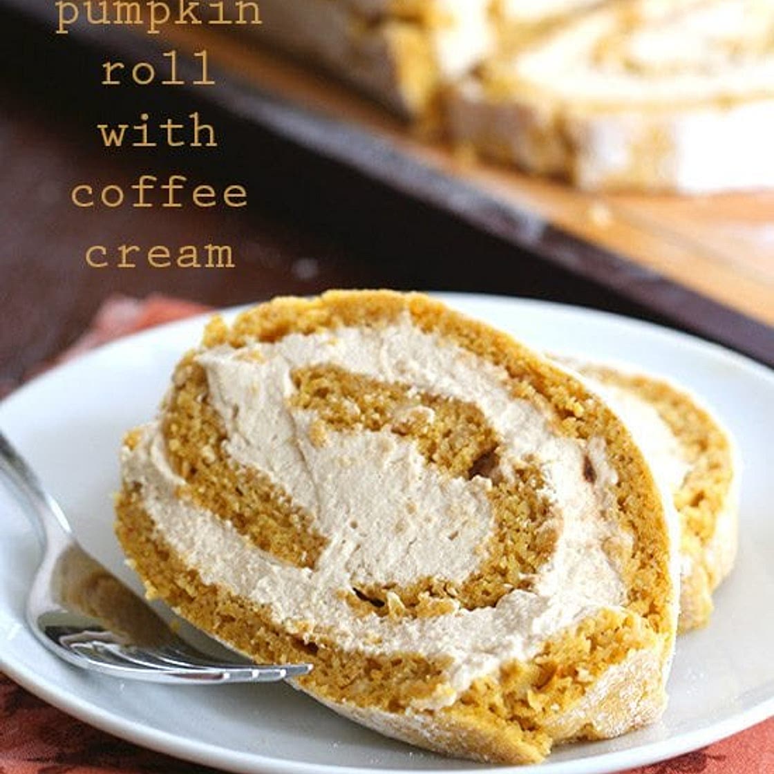 Pumpkin Roll with Coffee Cream