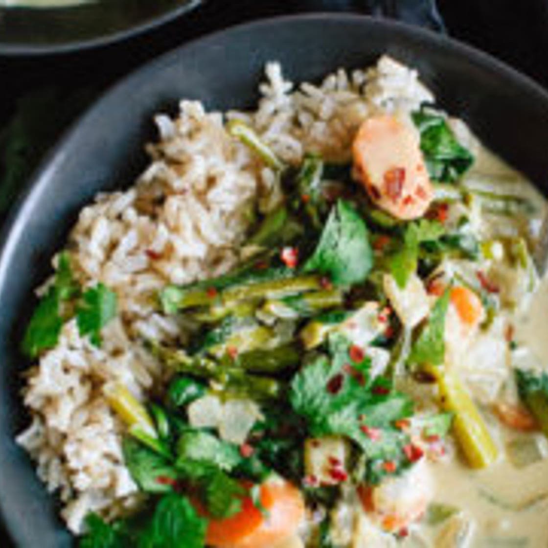Thai Green Curry with Spring Vegetables