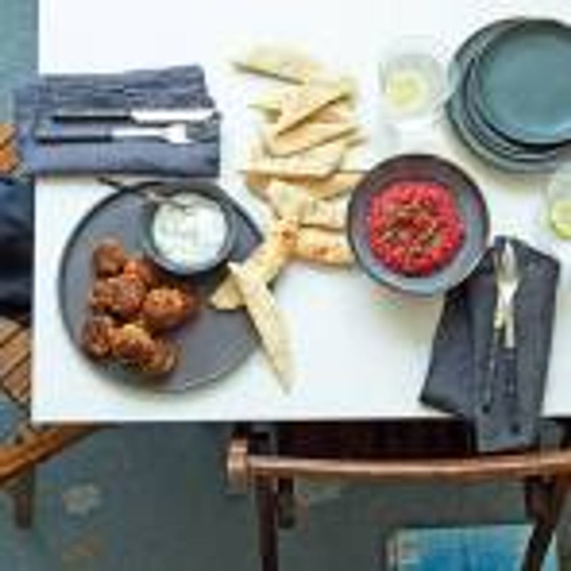 Lamb Koftas with Mint & Yoghurt Dressing