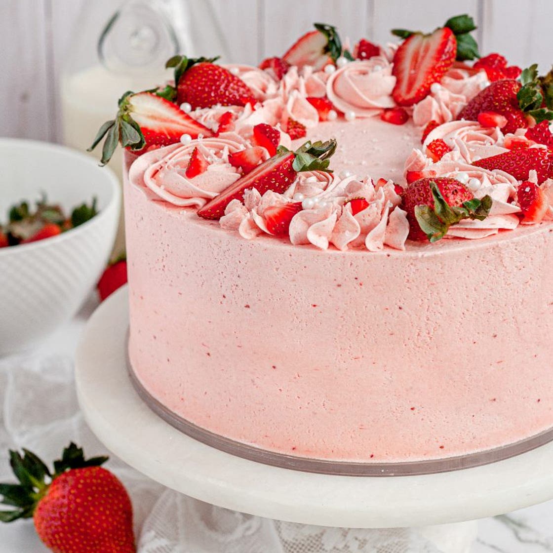 Gluten-Free Strawberry Cake (Dairy-Free)