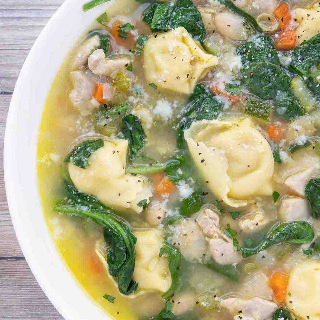 Chicken Tortellini Soup