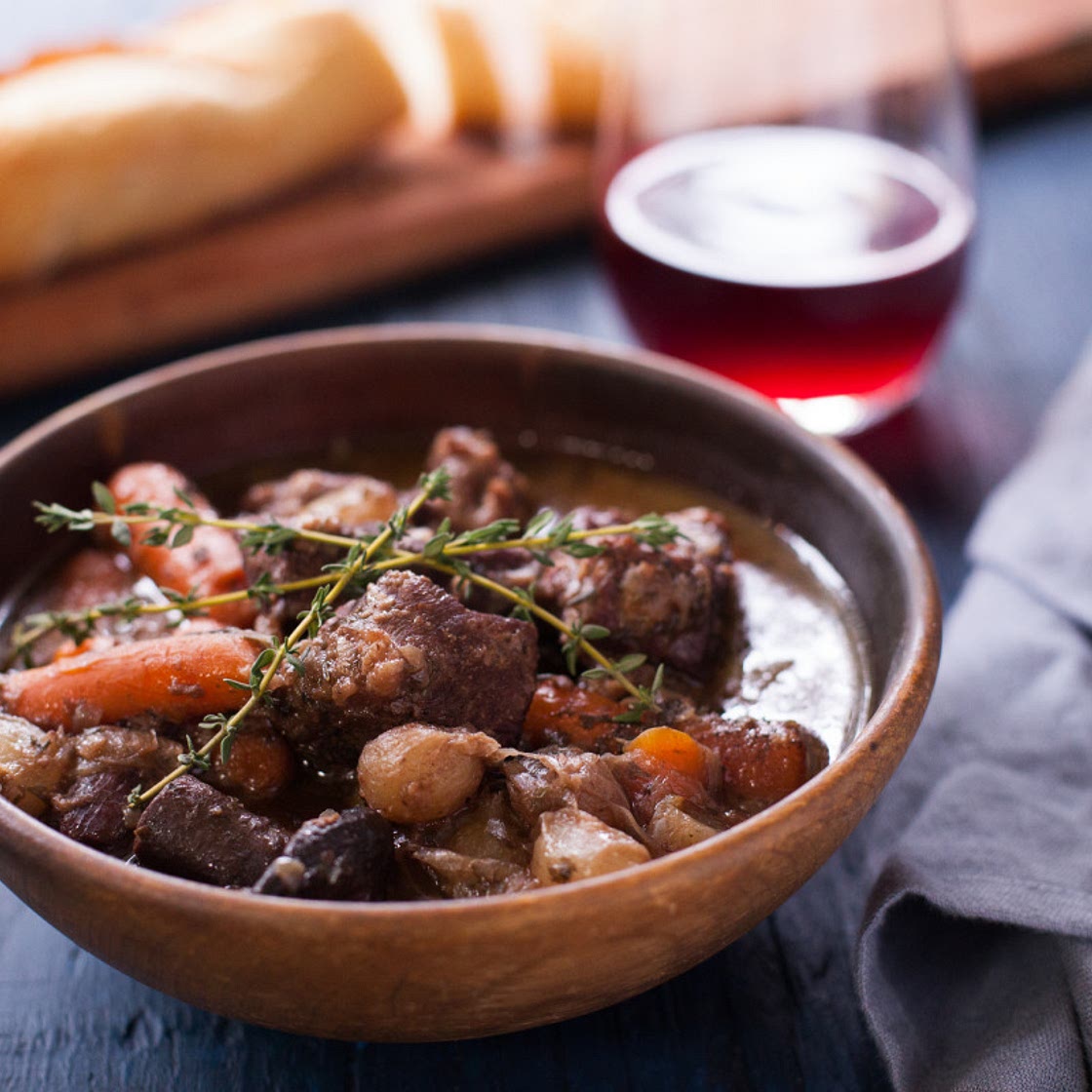 Slow Cooker Beef Bourguignon