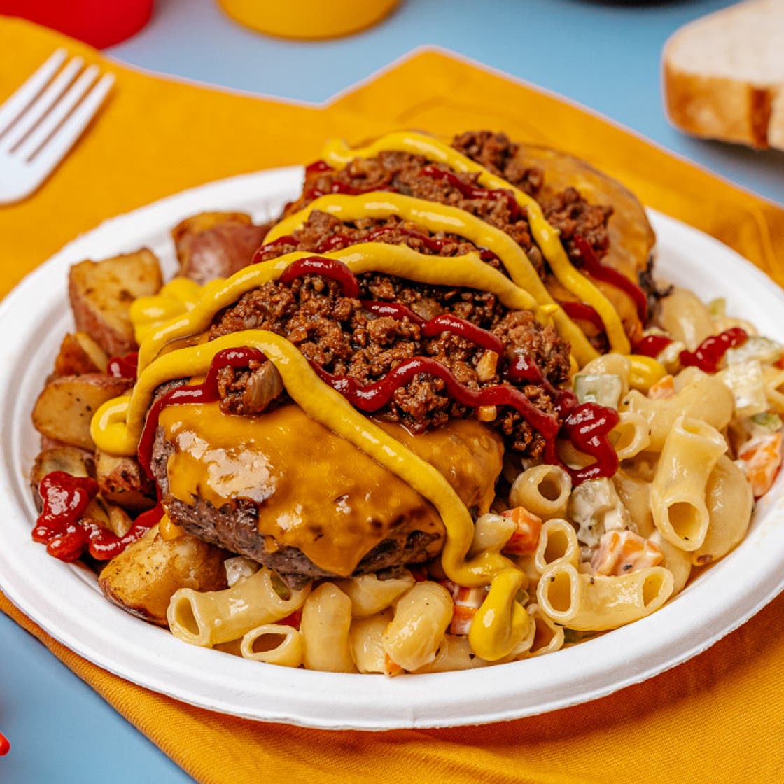The Garbage Plate (Burger Version)