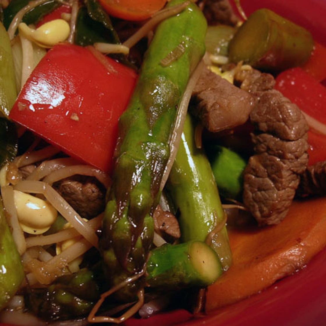 Ginger Beef Stir-Fry (Low Fat)