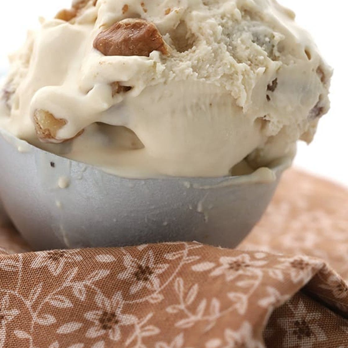 Low Carb Maple Walnut Ice Cream