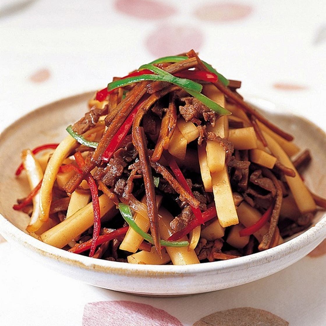 우엉 떡잡채 만드는 법