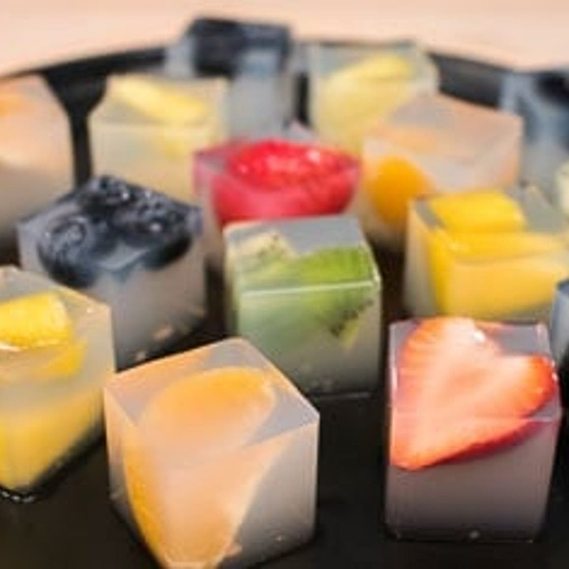 Coconut Water Jelly Cubes