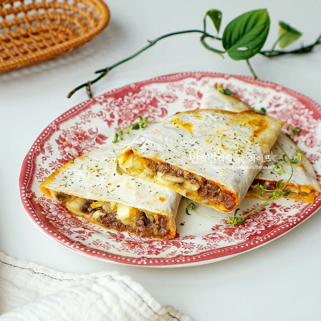 불고기 퀘사디아 만들기 소불고기 또띠아 요리