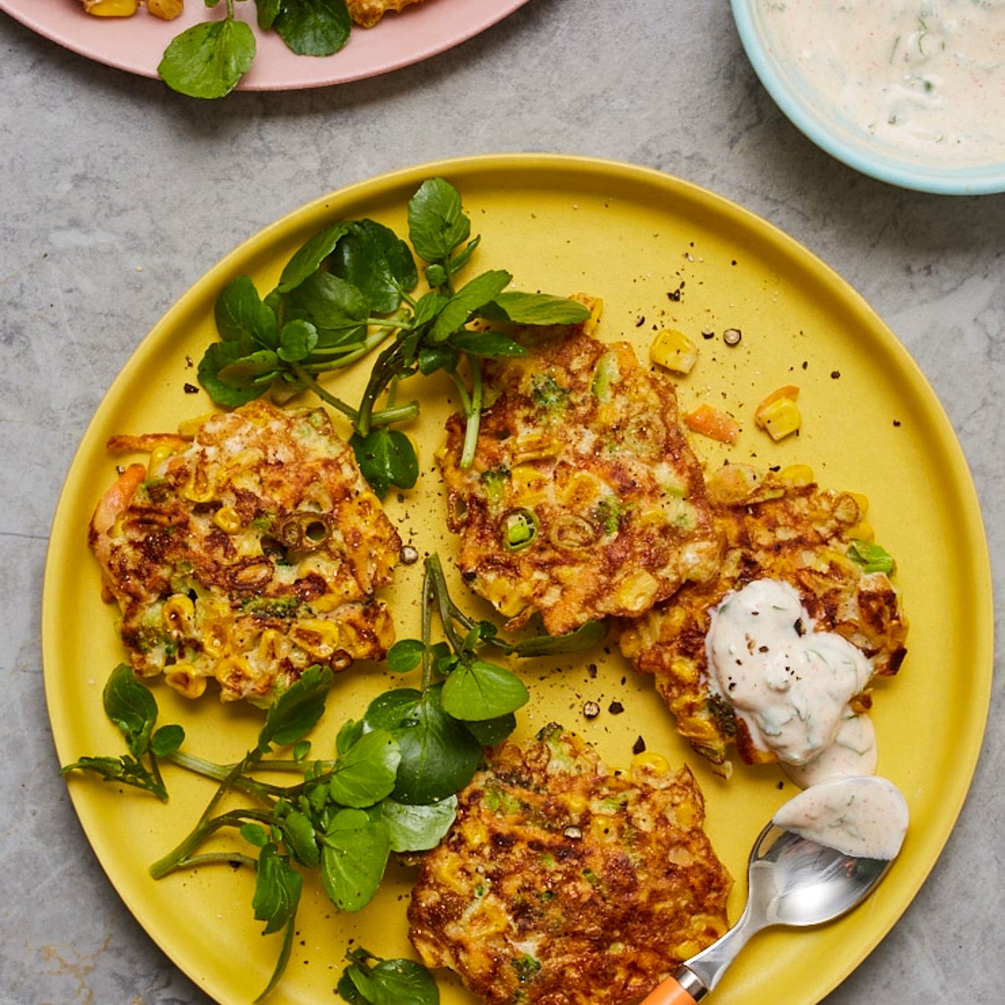 Broccoli and Sweetcorn Fritters | Slimming & Weight Watchers Friendly