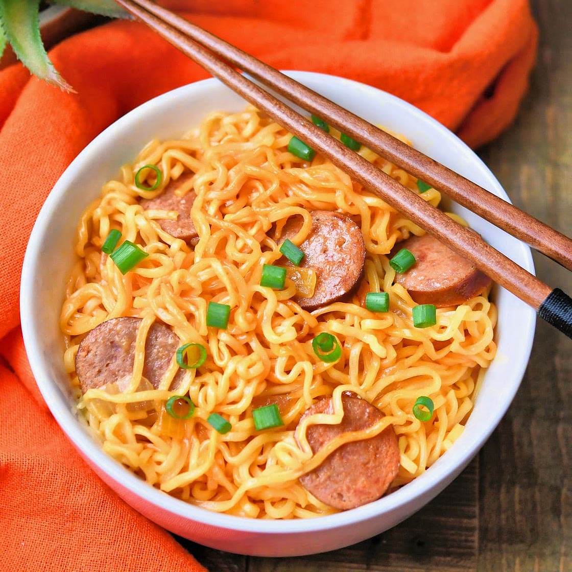 Sausage Ramen Loaded Ramen Bowl