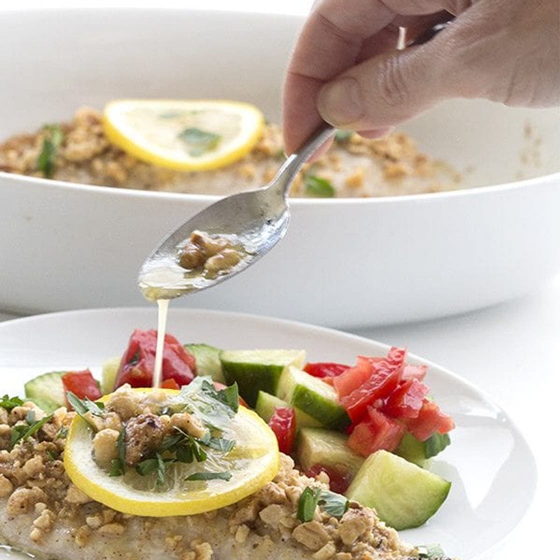 Hazelnut Crusted Sea Bass