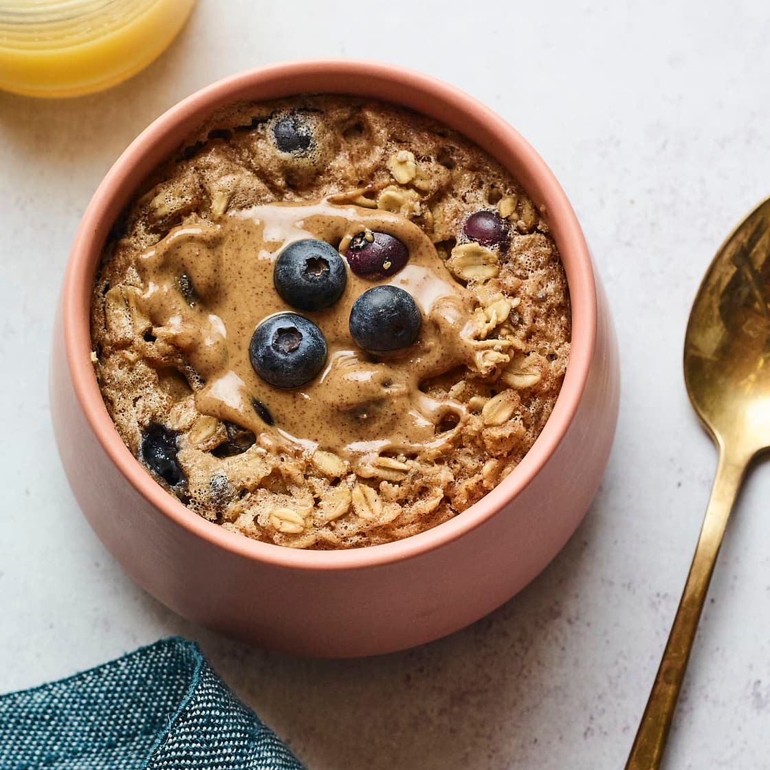 Single Serving Blueberry Baked Oatmeal