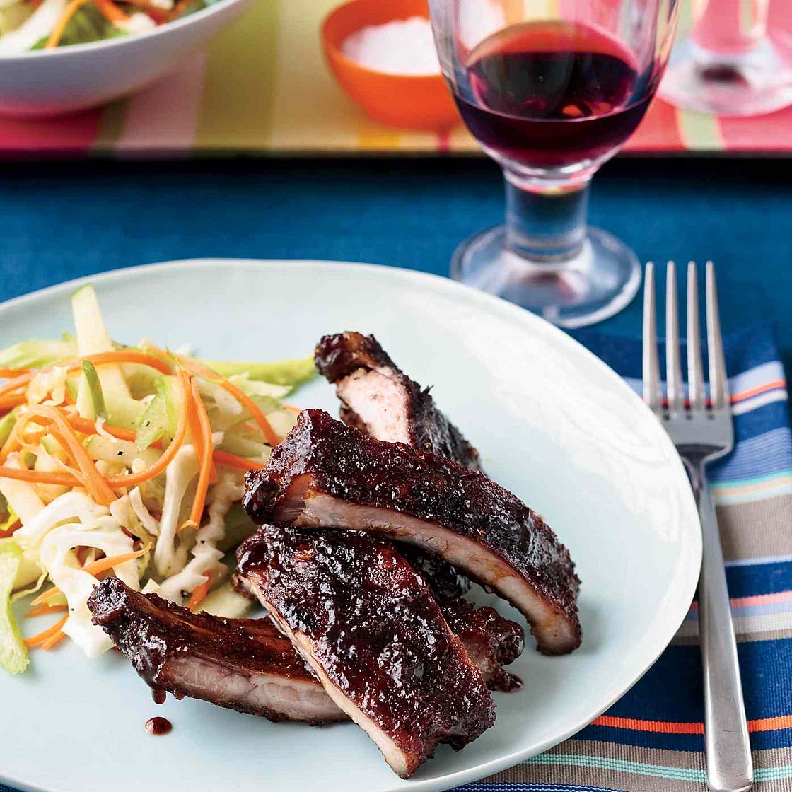 Apple-Glazed Barbecued Baby Back Ribs